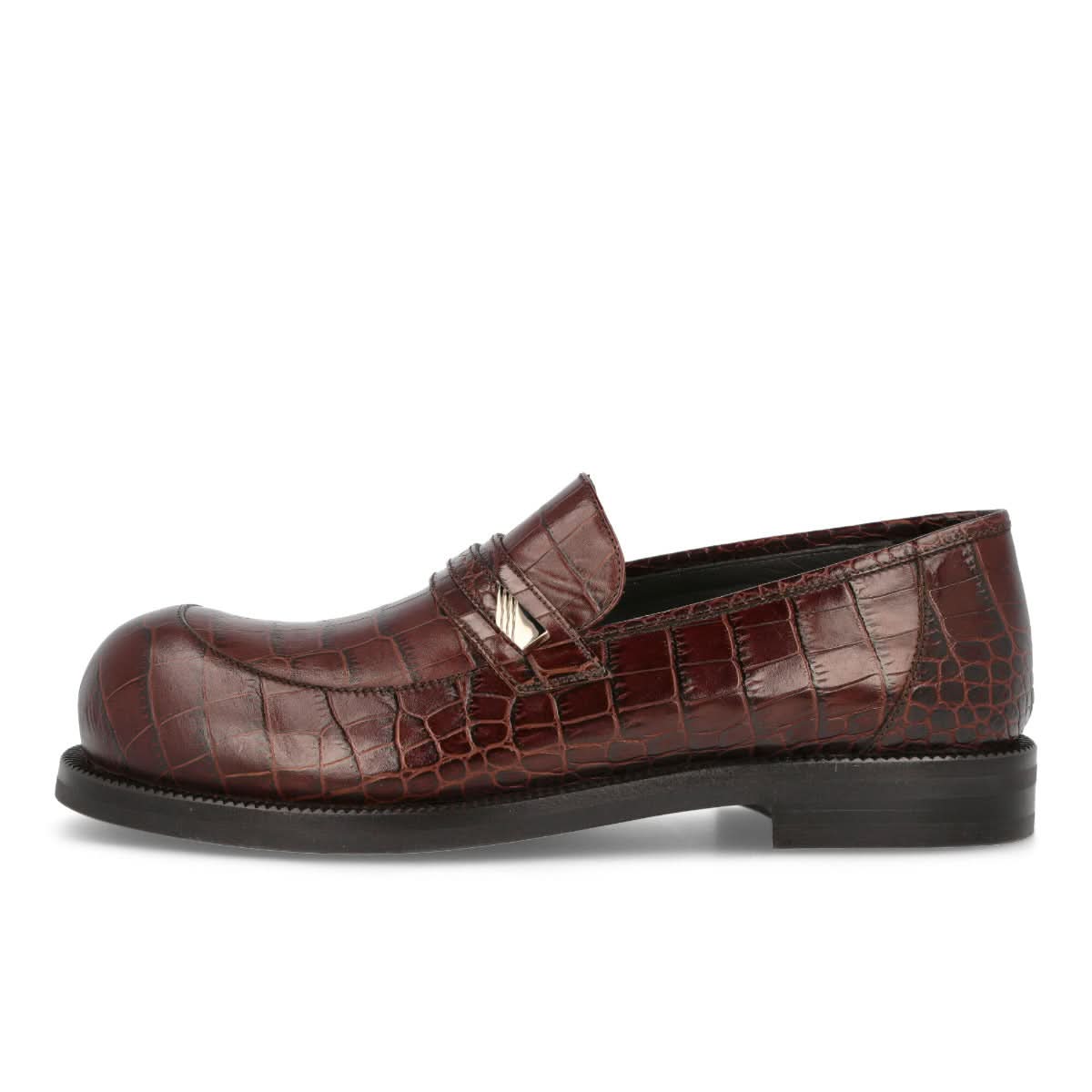 Martine Rose Bulb Toe Loafer Brown Loafers Detail view 1 | Gate