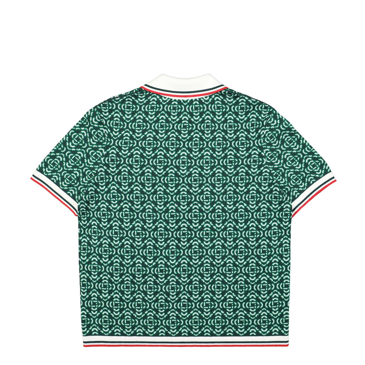 Green Logo Jacquard Polo | GATE