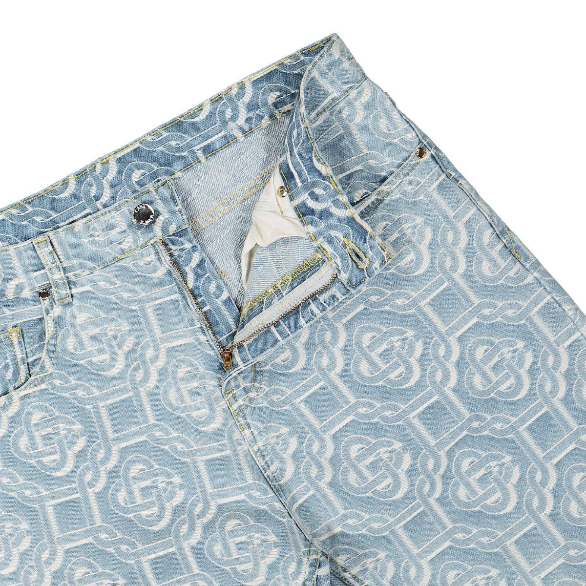 Casablanca Jacquard Denim Jeans