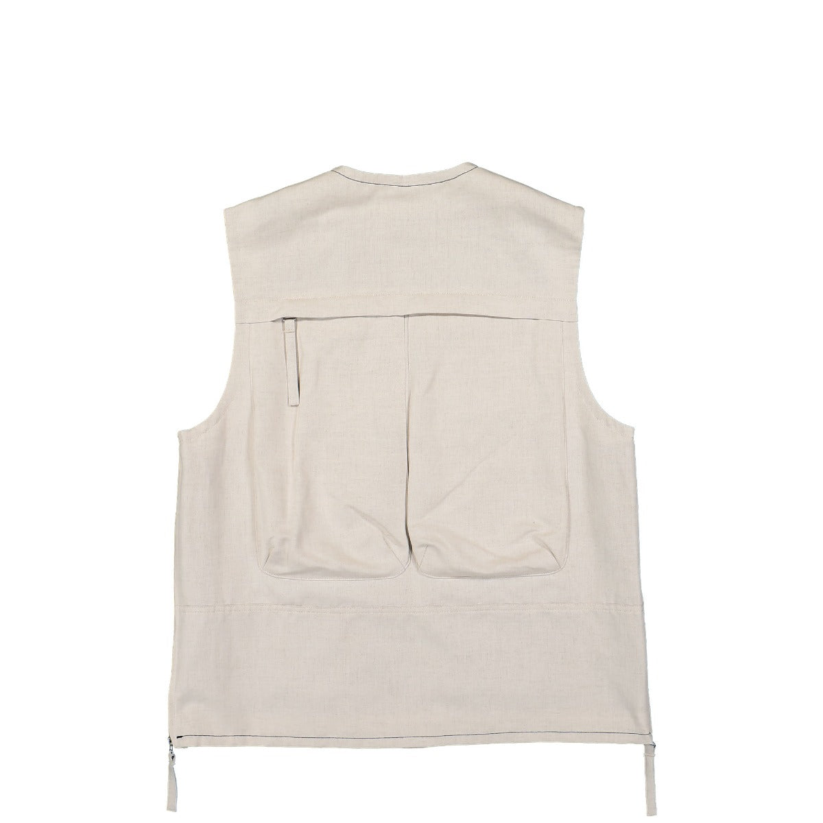 Cotton-Linen Cargo Vest