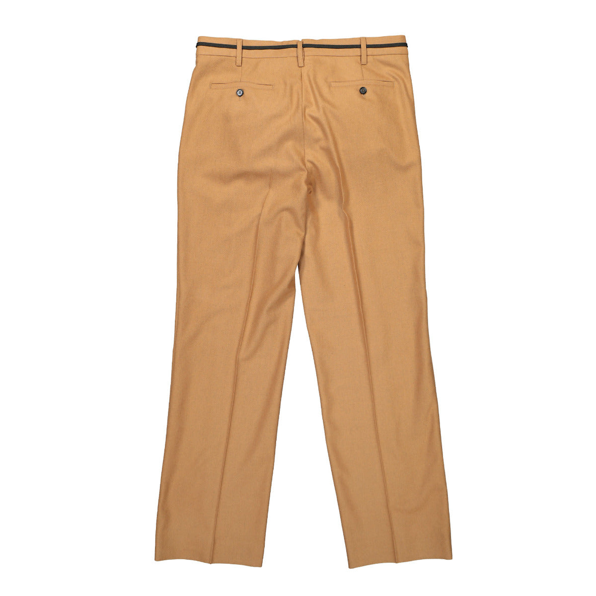 Compact Wool Flannel Trousers