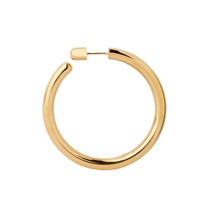 Maria Black Ruby 50 Hoop Earring Gold Detail view 1 | Gate