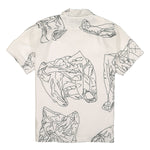 Printed Silk Shirt with Cargo Pockets