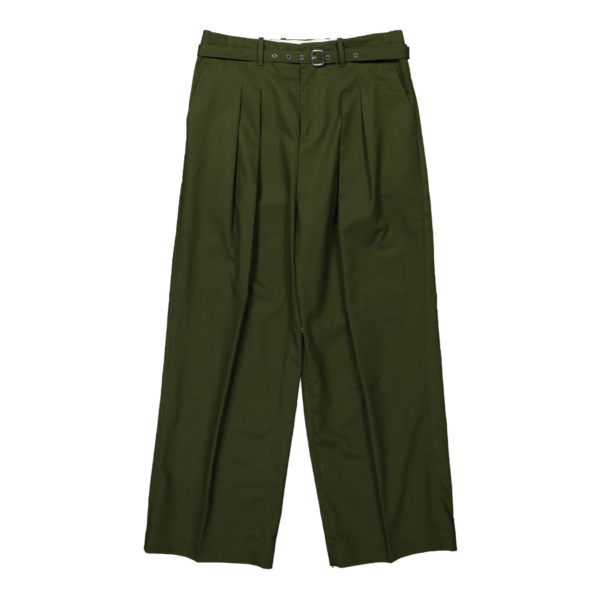 Wide Leg Pleat Front Trousers