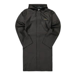 VETEMENTS Iconic Logo Raincoat Black Detail view 1 | Gate