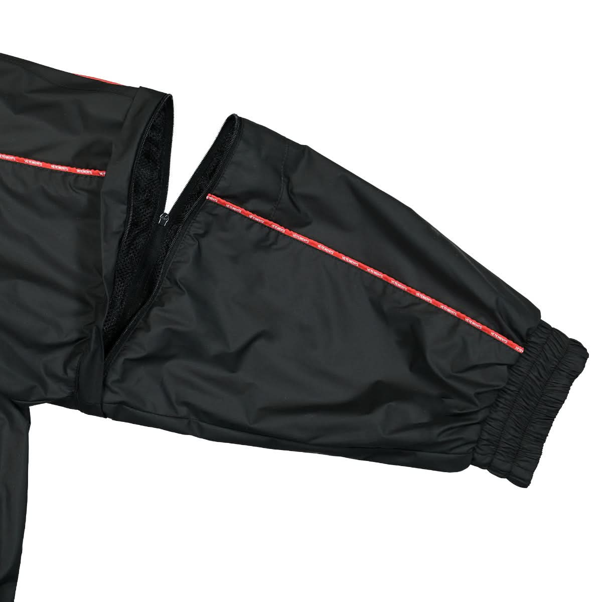 VETEMENTS 2-in-1 Tracksuit Jacket Black Detail view 5 | Gate