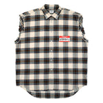 My Name Is Vetements Sleeveless Flannel Shirt