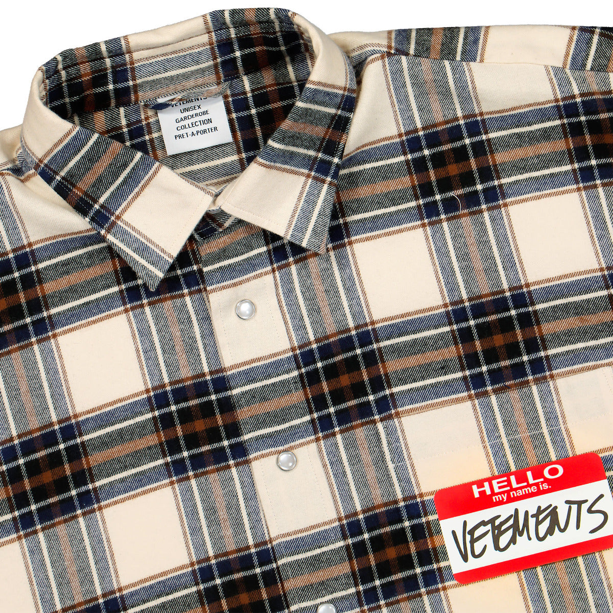 My Name Is Vetements Sleeveless Flannel Shirt | GATE