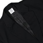 Boxy Single Breasted Jersey Tailored Jacket