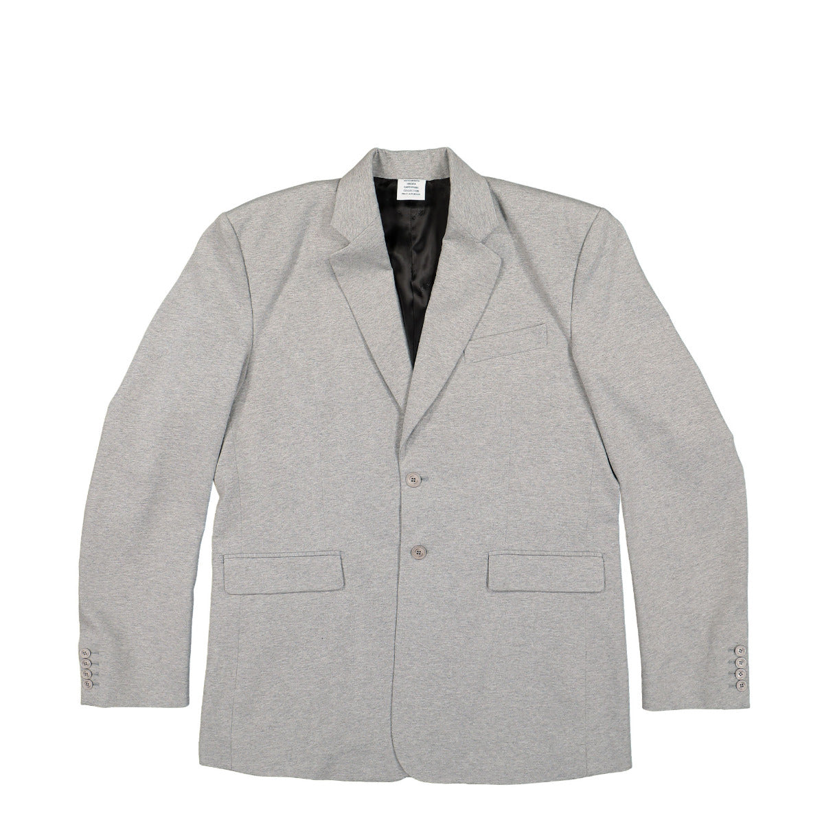 Boxy Single Breasted Jersey Tailored Jacket