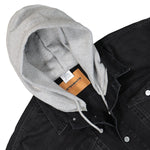 Denim Jacket with Detachable Hood