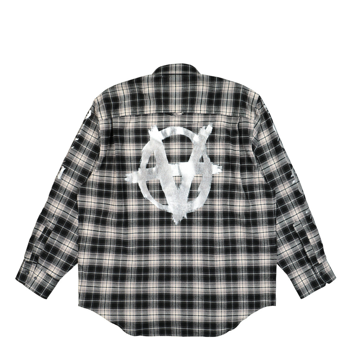 Double Anarchy Logo Flannel Shirt | GATE