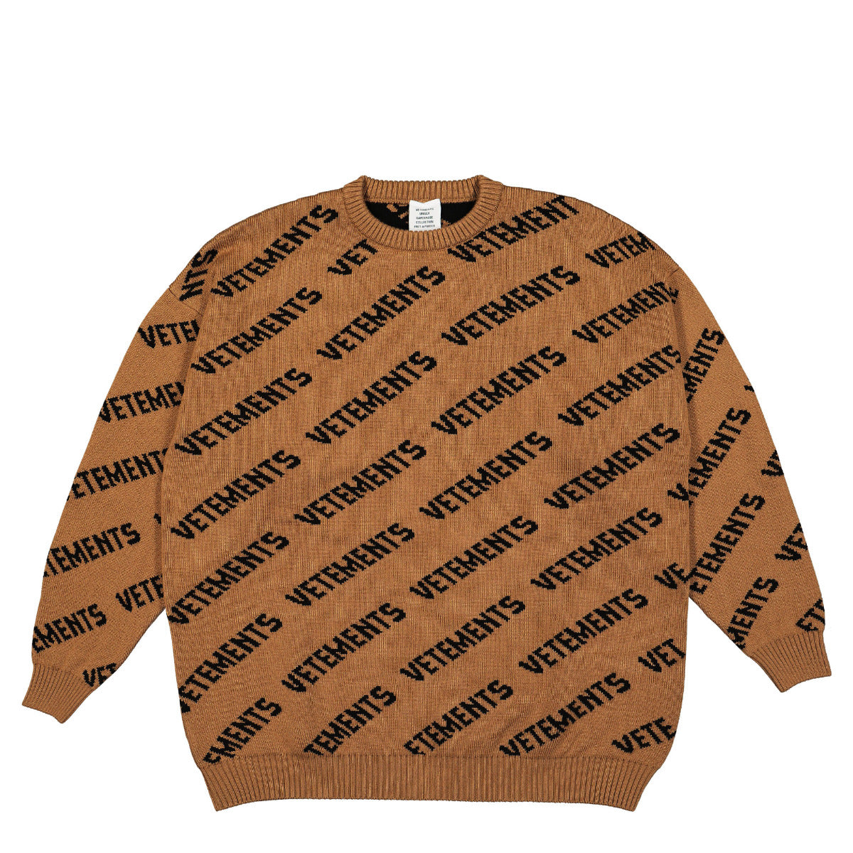 monogram sweater orange