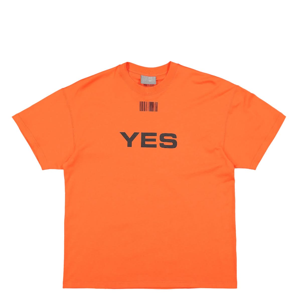 VTMNTS Yes T-Shirt Orange Detail view 1 | Gate