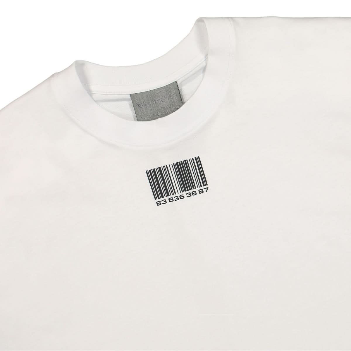 VTMNTS Barcode T-Shirt White Detail view 3 | Gate