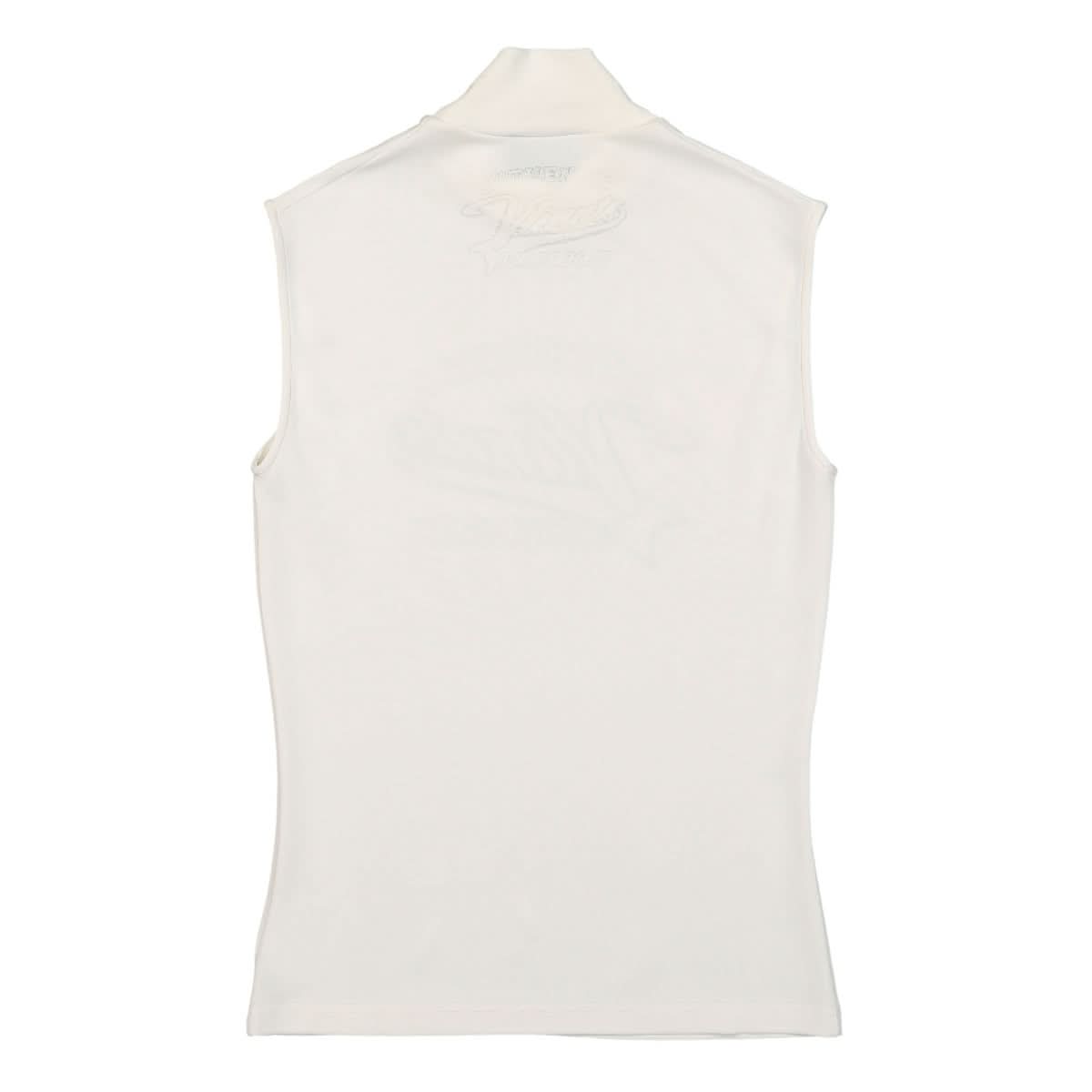 VTMNTS Engraved Sleeveless Turtleneck White Detail view 2 | Gate