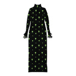 Extraterrestrial Long Styling Dress with Gloves