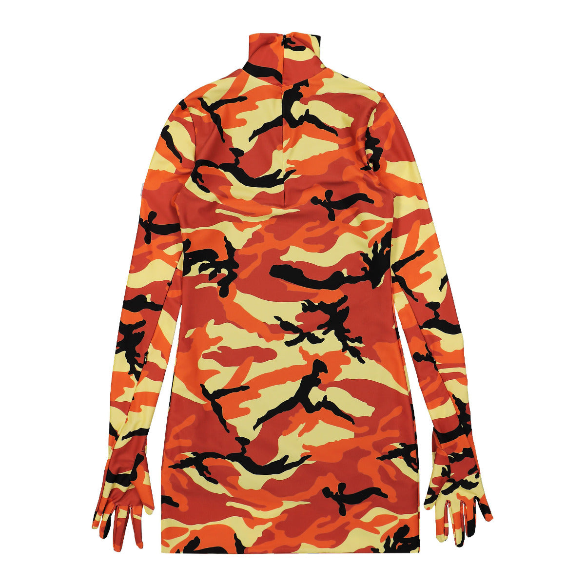 Camo Styling Dress With Gloves