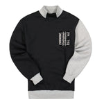 Opening Ceremony Small OC Text Turtleneck Crew Sweater Black,Grey Detail view 1 | Gate
